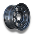 17x8 Steel D-Hole Wheel Rim for Mazda BT-50 2011+ (+20 Offset / 6/139.7 PCD) - Black-Aussie 4x4 Pro