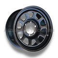 17x8 Steel D-Hole Wheel Rim for Mitsubishi Pajero 1999-2006 (+20 Offset / 6/139.7 PCD) - Black-Aussie 4x4 Pro