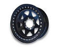 17x8 Steel Imitation Beadlock Wheel Rim for 120 Series Toyota Prado (+20 Offset / 6/139.7 PCD) - Black-Aussie 4x4 Pro