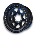 17x8 Steel Imitation Beadlock Wheel Rim for D22 Nissan Navara (+20 Offset / 6/139.7 PCD) - Black-Aussie 4x4 Pro
