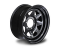 17x8 Steel Triangle-Hole Wheel Rim for 80 Series Toyota Landcruiser (-13 Offset / 6/139.7 PCD) - Black-Aussie 4x4 Pro