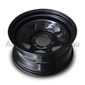 17x8 Steel Triangle-Hole Wheel Rim for Ford Courier (-13 Offset / 6/139.7 PCD) - Black-Aussie 4x4 Pro