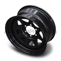 17x8 Steel Triangle-Hole Wheel Rim for Holden Rodeo (-13 Offset / 6/139.7 PCD) - Black-Aussie 4x4 Pro