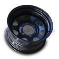 17x8 Steel Triangle-Hole Wheel Rim for Isuzu D-MAX (-23 Offset / 6/139.7 PCD) - Black-Aussie 4x4 Pro