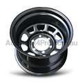 17x9 Steel D-Hole Wheel Rim for 40 / 45 Series Toyota Landcruiser (-30 Offset / 6/139.7 PCD) - Black-Aussie 4x4 Pro