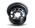 17x9 Steel D-Hole Wheel Rim for Ford Courier (-30 Offset / 6/139.7 PCD) - Black-Aussie 4x4 Pro