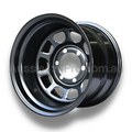 17x9 Steel D-Hole Wheel Rim for Mitsubishi Pajero Pre-1999 (-30 Offset / 6/139.7 PCD) - Black-Aussie 4x4 Pro