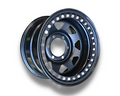17x9 Steel Imitation Beadlock Wheel Rim for 70 / 73 / 75 Series Toyota Landcruiser (-30 Offset / 6/139.7 PCD) - Black-Aussie 4x4 Pro