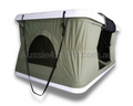 2.1m x 1.2m Hard Cover Popup Rooftop Camping Tent with Rear Access + Ladder - White-Aussie 4x4 Pro