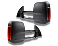 Black Extendable Towing Mirrors with Indicators & Electric Mirror for 150 Series Toyota Prado (2009 - 2019)-Aussie 4x4 Pro