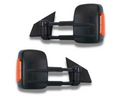 Black Extendable Towing Mirrors with Indicators & Electric Mirror for Mazda BT-50 (2012 - 2019)-Aussie 4x4 Pro