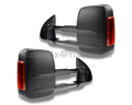 Black Extendable Towing Mirrors with Indicators & Electric Mirror for RC Holden Colorado (2008 - 2011)-Aussie 4x4 Pro