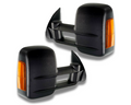 Black Extendable Towing Mirrors with Indicators & Electric Mirror for Toyota Hilux (07/2015 - Onwards)-Aussie 4x4 Pro