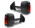 Black Extendable Towing Mirrors with Indicators & Manual Mirror for Isuzu D-MAX (2012 - 2019)-Aussie 4x4 Pro