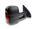 Black Extendable Towing Mirrors with Indicators & Manual Mirror for MQ / MR Mitsubishi Triton (2015 - 2019)-Aussie 4x4 Pro