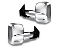 Chrome Extendable Towing Mirrors with Electric Mirror for 200 Series Toyota Landcruiser (2007 - 2019)-Aussie 4x4 Pro
