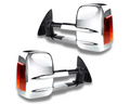 Chrome Extendable Towing Mirrors with Indicators & Electric Mirror for 150 Series Toyota Prado (2009 - 2019)-Aussie 4x4 Pro
