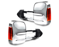 Chrome Extendable Towing Mirrors with Indicators & Electric Mirror for Land Rover Discovery 3 & 4-Aussie 4x4 Pro