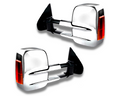 Chrome Extendable Towing Mirrors with Indicators & Electric Mirror for MQ / MR Mitsubishi Triton (2015 - 2019)-Aussie 4x4 Pro