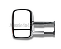 Chrome Extendable Towing Mirrors with Indicators & Electric Mirror for Mitsubishi Pajero (2001 - 2019)-Aussie 4x4 Pro