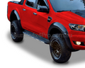 Flares for PX2 Ford Ranger Dual Cab - Gloss Black - Set of 4 (2015 - 2018)-Aussie 4x4 Pro