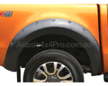 Flares for PX3 Ford Ranger Dual Cab - Black - Heavy Duty Style - Set of 4 - Sensor Tech Approved (2018+)-Aussie 4x4 Pro