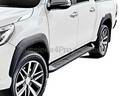 Flares for SR / SR5 Toyota Hilux Dual Cab- Matte Black - Set of 4 (2015 - 2018)-Aussie 4x4 Pro