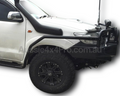 Flares for SR / SR5 Toyota Hilux with Bull Bar - White - Set of 2 for Front Wheel Arches (07/2011 - 2015)-Aussie 4x4 Pro