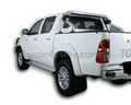 Flares for Toyota Hilux Dual Cab with Bull Bar - White - Set of 4 (08/2011 - 2015)-Aussie 4x4 Pro