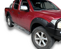 Flares for D40 Nissan Navara with Bull Bar - Matte Black - Heavy Duty Style - Set of 4 (2005 - 2014) - Aussie 4x4 Pro