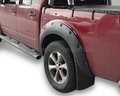Flares for D40 Nissan Navara with Bull Bar - Matte Black - Heavy Duty Style - Set of 4 (2005 - 2014) - Aussie 4x4 Pro
