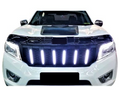 Front Grill for NP300 D23 Nissan Navara with LED Lights - Black (2015 - 2019)-Aussie 4x4 Pro