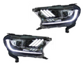 LED DRL Head Lights for Ford Everest with Sequential Indicators - Mustang Style (2015 - 2021)-Aussie 4x4 Pro