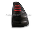 LED Tail Lights for 120 Series Toyota Prado - Smoked Black Lens (2003 - 2009) - Aussie 4x4 Pro