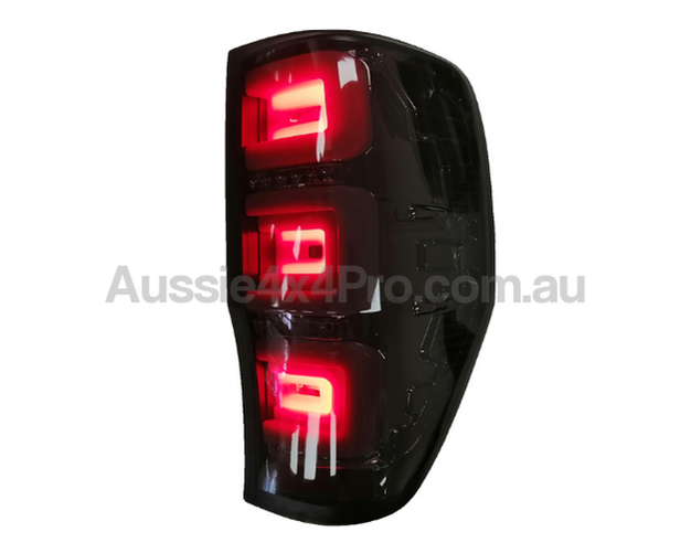 LED Tail Lights for Ford Ranger Raptor - Smoked Black (2018 - 2021 ...