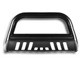 Nudge Bar for Holden Colorado with Skid Plate - 3 Inch Black Steel (2012 - 2020)-Aussie 4x4 Pro