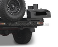 Rear Bar Step for 80 Series Toyota Landcruiser with Spare Wheel Carrier in Heavy Duty Steel-Aussie 4x4 Pro