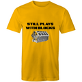 Still Plays With Blocks - Mens T-Shirt-Aussie 4x4 Pro